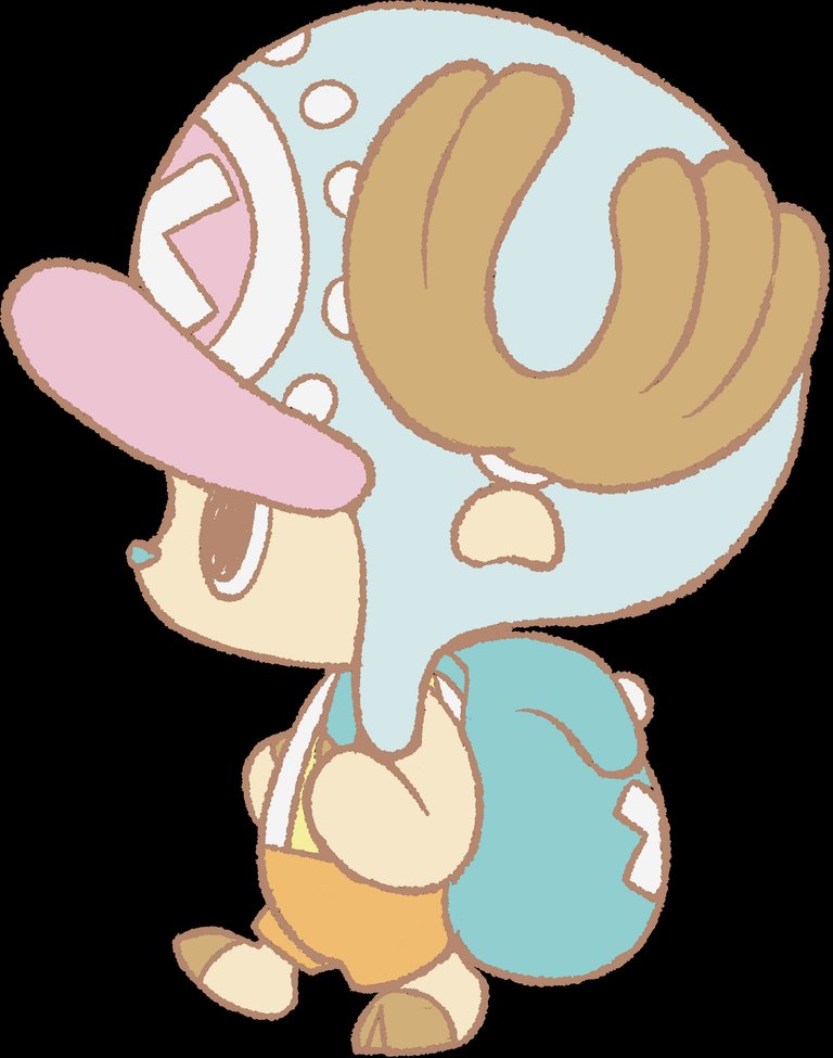 Drawing of chopper walking